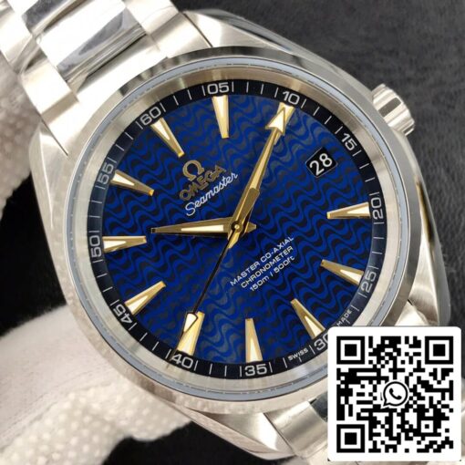 Omega Seamaster Aqua Terra 150M 1:1 Best Edition Rio Olympic Special Edition VS Factory Blue Dial - Imagen 4