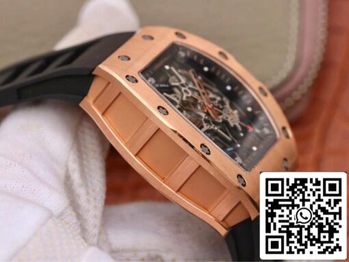 Richard Mille RM035 Americas KV Factory 1:1 Best Edition Rose Gold Black Strap – Bild 7