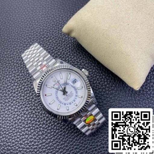 Rolex Sky Dweller M326934-0002 1:1 Best Edition Noob Factory V2 White Dial - Image 6