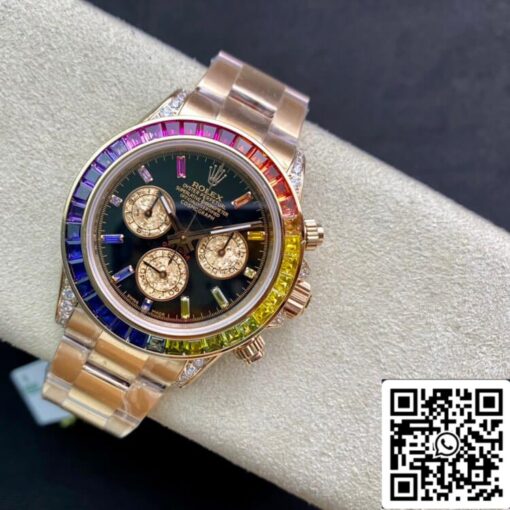 Rolex Daytona 116595 RBOW 1:1 Best Edition TW Factory Rose Gold Black Dial – Bild 4