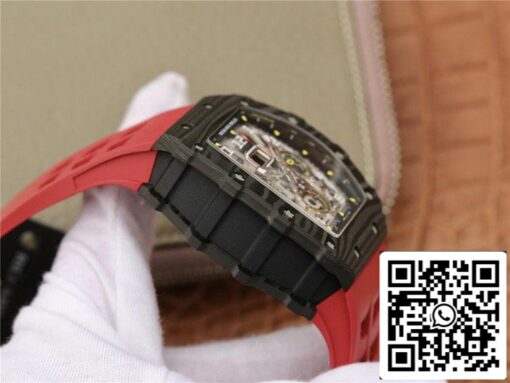 Richard Mille RM11-03 1:1 Best Edition KV Factory Carbon Fiber Red Strap - Image 5