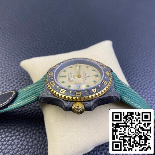 Rolex GMT-MASTER II Diw 1:1 Best Edition Green Fabric Strap - Image 7