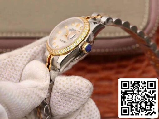 Rolex Lady Datejust 28MM 1:1 Best Edition Swiss NH05 Movement Silver Dial - Image 6