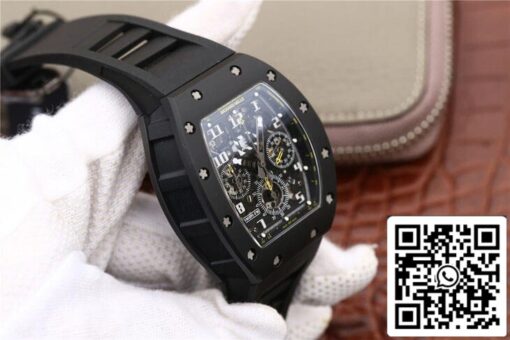 Richard Mille RM-011 1:1 Best Edition KV Factory Black Strap — изображение 9