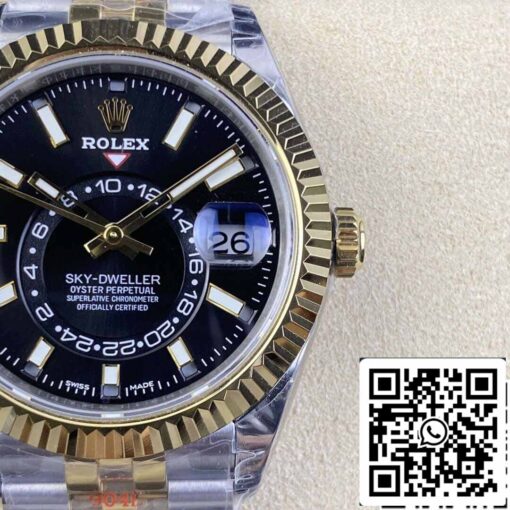 Rolex Sky Dweller M336933-0004 1:1 Best Edition Noob Factory V2 Black Dial - Image 7