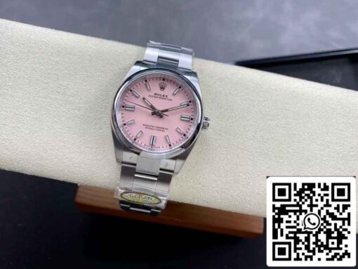 Replica Rolex Oyster Perpetual M126000-0008 36MM  Clean Factory Pink Dial - Imagen 4