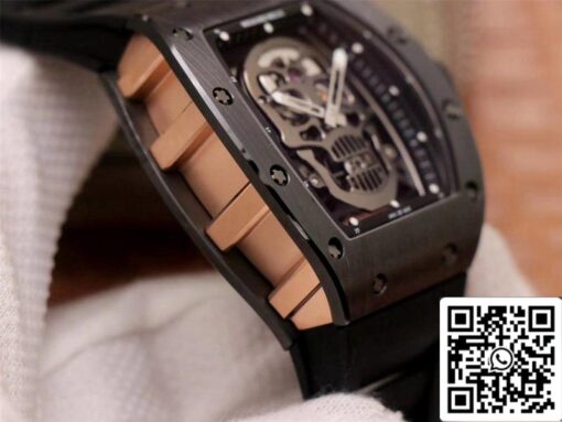 Richard Mille RM052-01 1:1 Best Edition ZF Factory Black Ceramic Grey Skull Dial Swiss Movement - Image 4