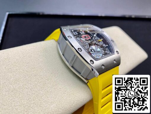 Richard Mille RM11 1:1 Best Edition KV Factory Titanium Yellow Strap - Image 5