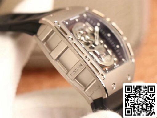 Richard Mille RM052 1:1 Best Edition ZF Factory Silver Skull Dial Swiss Movement - Image 5