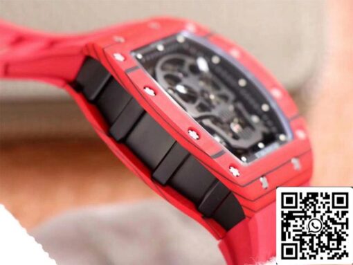 Richard Mille RM052-01 1:1 Best Edition JB Factory Red Ceramic Swiss Tourbillon - Image 5