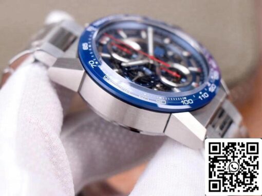 Tag Heuer Carrera Calibre Heuer 01 CAR201T.BA0766 Chronograph 1:1 Best Edition XF Factory Blue Dial Swiss Calibre 01 - Image 4