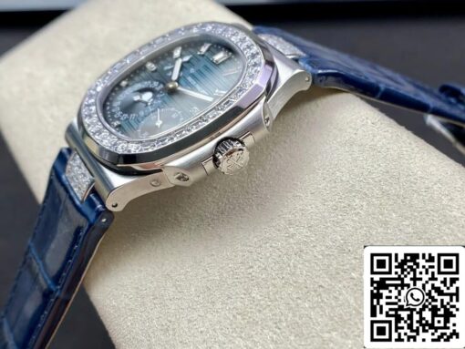 Patek Philippe Nautilus 5724G-001 1:1 Best Edition GR Factory Blue Strap — изображение 5