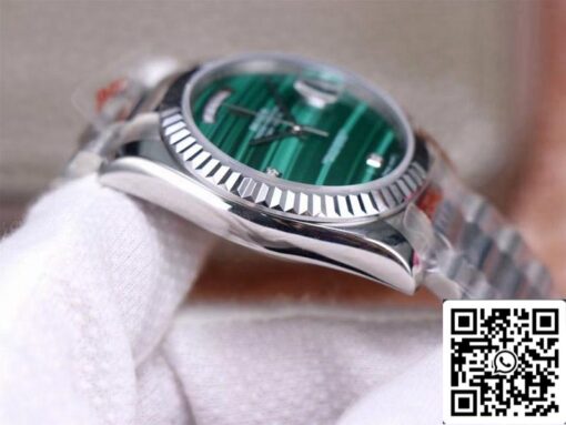 Rolex Day Date President 18038 1:1 Best Edition Malachite Green Diamond Dial Swiss Movement - 이미지 5