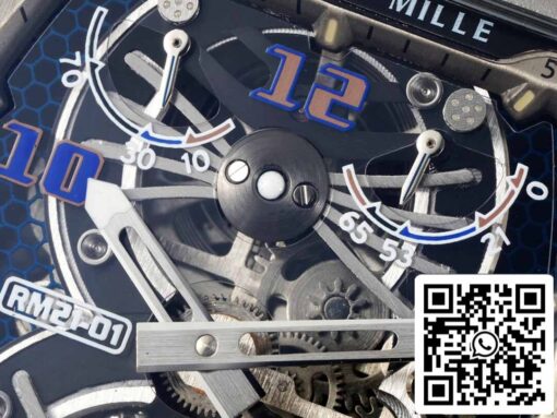 Richard Mille RM21-01 1:1 Best Edition RM Factory Tourbillon Carbon Fiber Bezel – Bild 6