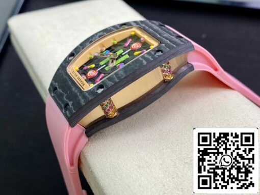 Richard Mille RM-07 Bon Bon 1:1 Best Edition RM Factory Pink Strap - Image 5