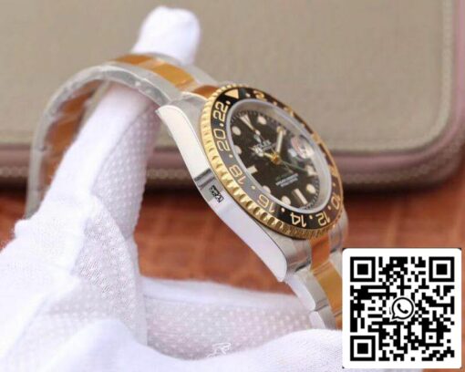 Rolex GMT Master II 116713 LN 40mm EW Factory 1:1 Best Edition Swiss ETA2836 Stainless Steel Two Tone Bracelet - 이미지 8