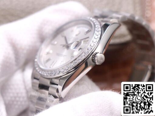 Rolex Day Date M228349RBR-0001 1:1 Best Edition EW Factory Silver Dial - 이미지 8