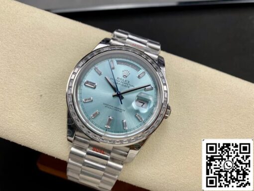 Rolex Day Date M228396TBR-0002 1:1 Best Edition GM Factory Ice Blue Dial - 이미지 5