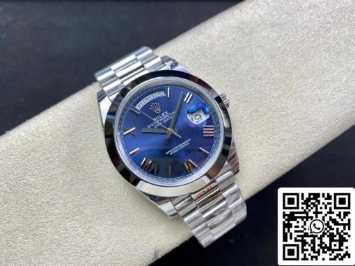 Rolex Day Date M228206-0015 1:1 Best Edition EW Factory Blue Dial – Image 5