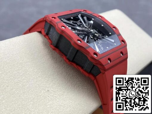 Richard Mille RM12-01 Tourbillon 1:1 Best Edition RM Factory Red Rubber Strap - Image 6