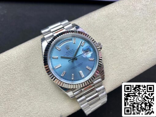 Rolex Day Date M228236-0006 1:1 Best Edition EW Factory Ice Blue Dial - 이미지 9