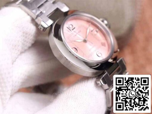 Cartier Pasha W31075M7 1:1 Best Edition V9 Factory Pink Dial Swiss Cal.049 - Image 5