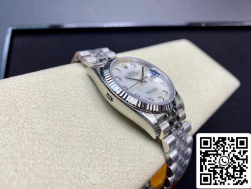 Rolex Datejust 178384-NG-63160 31MM 1:1 Best Edition EW Factory Silvery White Dial - Image 6