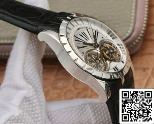 Roger Dubuis Excalibur RDDBEX0250 1:1 Best Edition JB Factory Tourbillon White Dial - 이미지 6