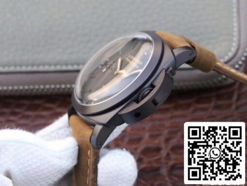 Panerai Luminor PAM375 ZF Factory Mechanical Watches 1:1 Best Edition Swiss ETA P3000 PVD Plated Titanium Case - Image 4