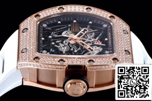 Richard Mille RM035 Americas 1:1 Best Edition KV Factory Rose Gold Diamond Case – Bild 5