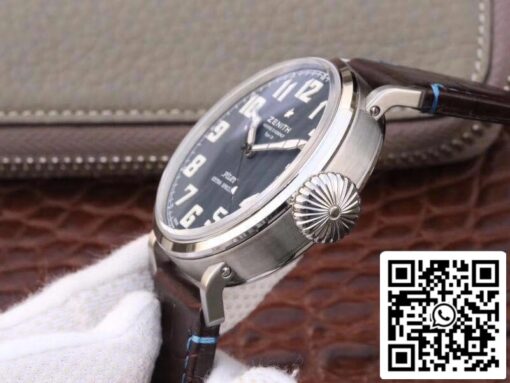 Zenith Pilot Type 20 Extra Special XF Factory 1:1 Best Edition Swiss ETA2824 Superlumed blue dial and hands - Image 4