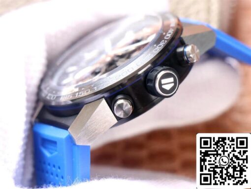 TAG Heuer Carrera CAR2A1T.FT6052 1:1 Best Edition XF Factory Blue Rubber Strap - Image 8