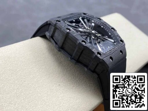 Richard Mille RM12-01 Tourbillon 1:1 Best Edition RM Factory Black Skeleton Dial - Image 6