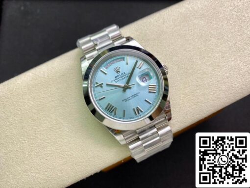 Rolex Day Date M228206-0044 1:1 Best Edition EW Factory Ice Blue Dial - 이미지 5