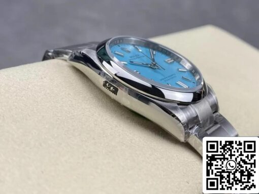 Rolex Oyster Perpetual M126000-0006 36MM 1:1 Best Edition VS Factory Turquoise Blue Dial - Imagen 6