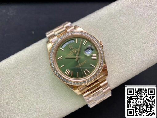 Rolex Day Date M228345RBR-0011 1:1 Best Edition EW Factory Green Dial - 이미지 6