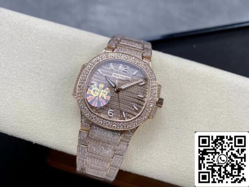 Patek Philippe Aquanaut 7118/1450R-001 1:1 Best Edition GR Factory Gold Diamond Dial - Image 6