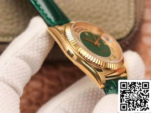 Rolex Day-Date 118138 1:1 Best Edition green dial with diamonds Swiss ETA2836 - 이미지 6