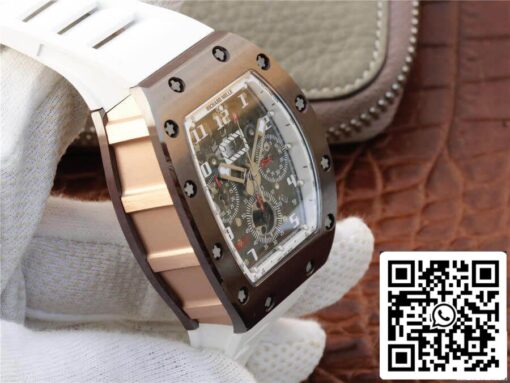 Richard Mille RM011 1:1 Best Edition KV Factory Ceramic White Strap — изображение 7