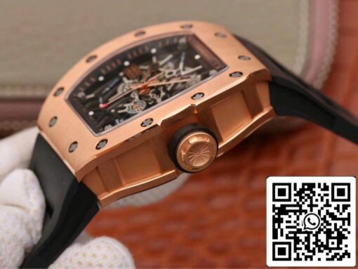 Richard Mille RM035 Americas KV Factory 1:1 Best Edition Rose Gold Black Strap – Bild 6