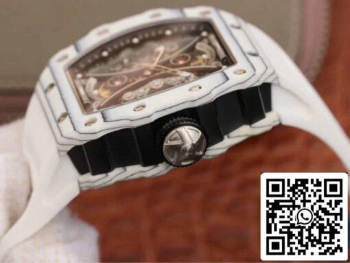 Richard Mille RM53-01 1:1 Best Edition KV Factory White TPT Carbon Fiber - Image 6