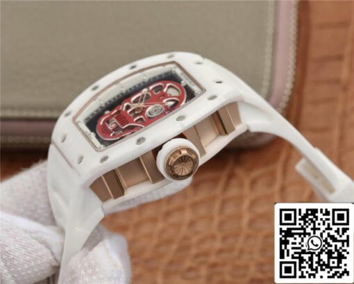 Richard Mille RM52-01 1:1 Best Edition KV Factory White Ceramic - Image 5