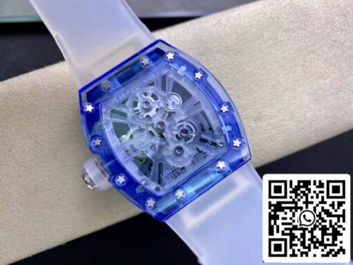 Richard Mille RM12-01 1:1 Best Edition RM Factory Tourbillon Sapphire Clear Version - Image 6