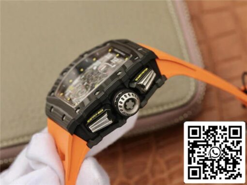 Richard Mille RM11-03 1:1 Best Edition KV Factory Carbon Fiber Orange Strap - Image 6