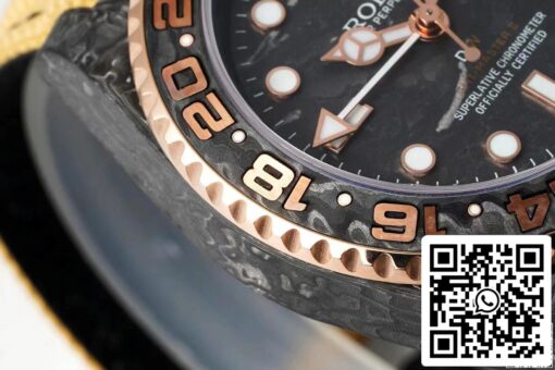 Rolex GMT-MASTER II Diw 1:1 Best Edition Brown Fabric Strap - Image 4