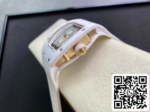 Richard Mille RM 07-01 1:1 Best Edition RM Factory Ceramic White Strap - Image 6