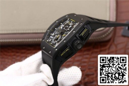 Richard Mille RM-011 1:1 Best Edition KV Factory Black Strap — изображение 7