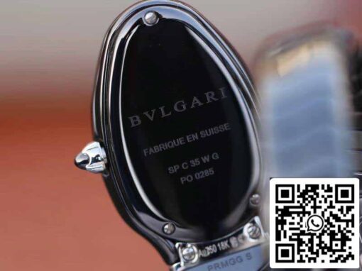 Bvlgari Srpenti Spiga 102735 1:1 Best Edition BV Factory Black steel Swiss Quartz Movement - Image 4