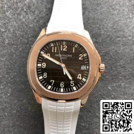 Patek Philippe Aquanaut 5168G 1:1 Best Edition ZF Factory White Strap - Image 5