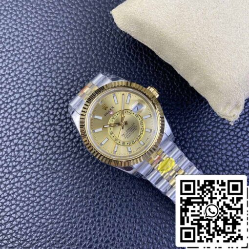 Rolex Sky Dweller M336933-0002 1:1 Best Edition Noob Factory V2 Champagne Dial - Image 6